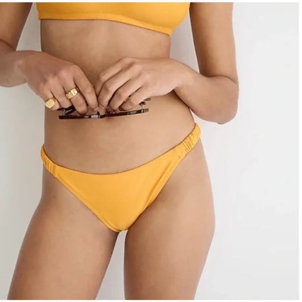 NWT J. Crew Scrunchie Strap Full-Coverage Bikini Bottom Swim Surf Paddle Sz XXS